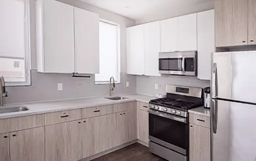 A guest apartment kitchen